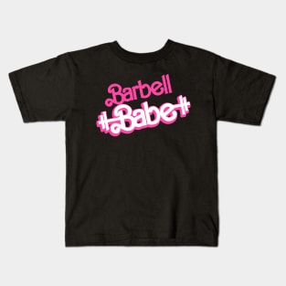 Barbell Babe | Double Sided Kids T-Shirt